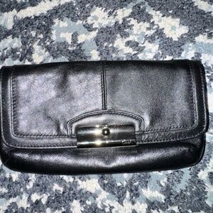 Coach leather clutch